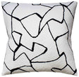 Bark Cloth Noir - Throw Pillow by Ryan Studio