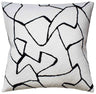 Bark Cloth Noir - Throw Pillow by Ryan Studio