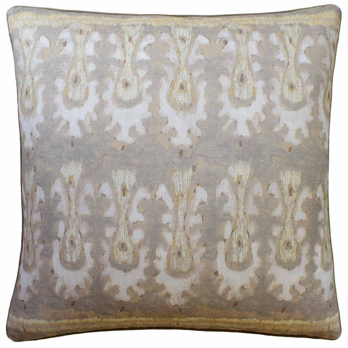 Batik Tribal White Sand Decorative Pillow | Ryan Studio at Fig Linens and Home