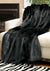 Black Mink Signature Series Faux Fur Throw Blanket by Fabulous Furs