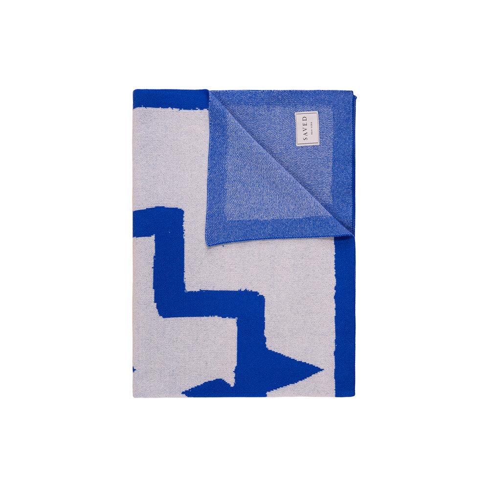 Fig Linens - Bodrum Lapis Cashmere Blankets by Saved NY