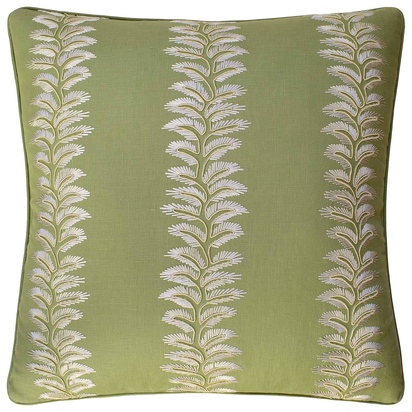 Bradbourne Green - Throw Pillow by Ryan Studio