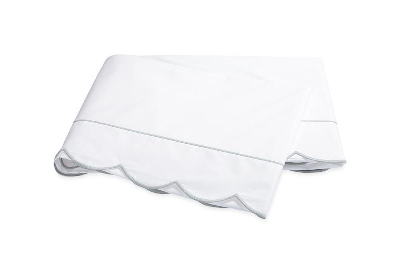 Matouk Butterfield Sheets & Pillowcases by Matouk - Twin Flat 72x112 Pool at FIG LINENS AND HOME - 11