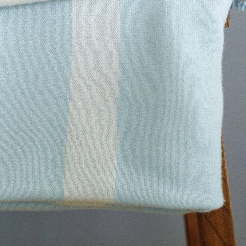 Cashmere Throw - Alashan Homestead Throw - White and Heavenly