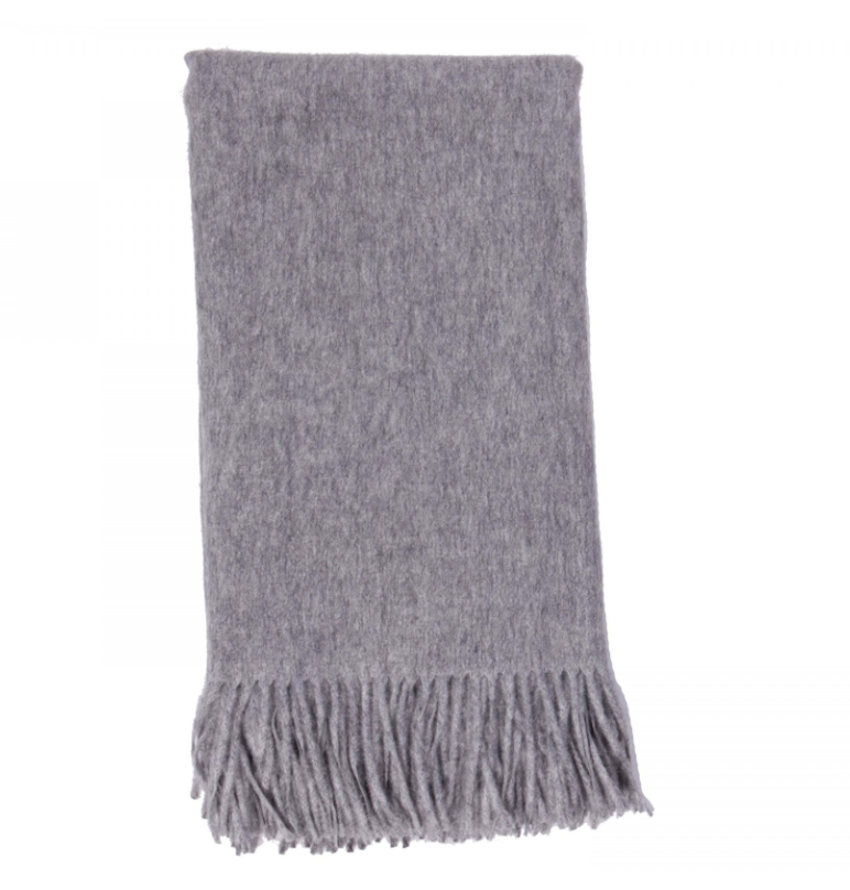 Cashmere Throw in Ash by Alashan