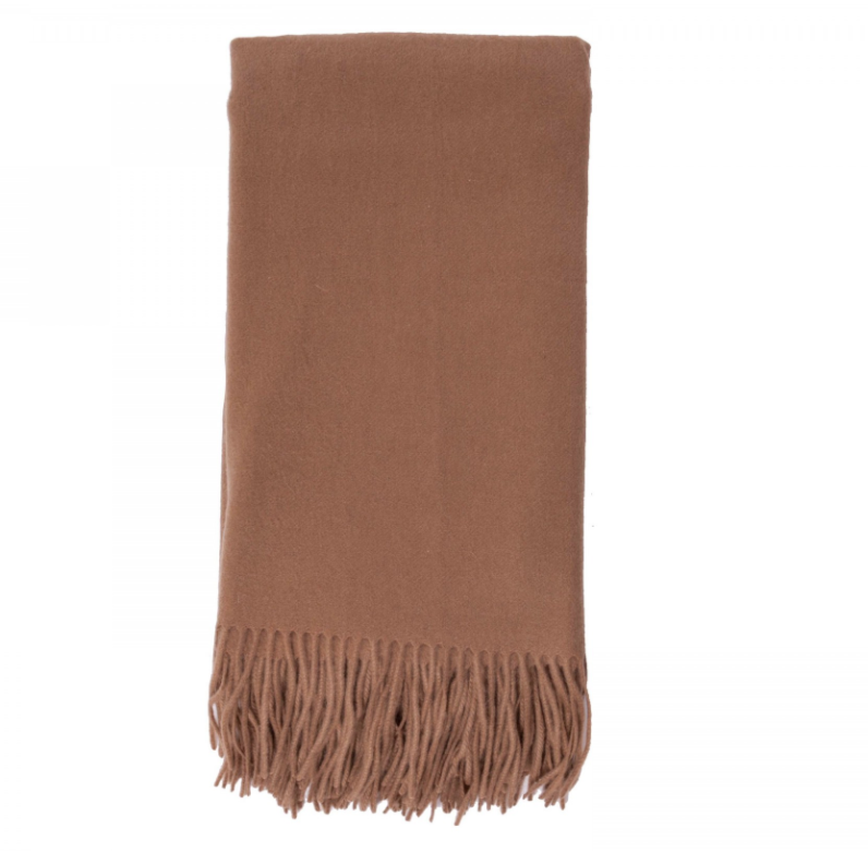 Cashmere Throw in Camel by Alashan - Fig Linens