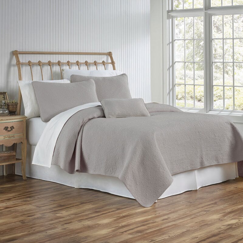 Traditions Linens - Couture Coverlets by TL at Home in Grey - Figs Linens and Home
