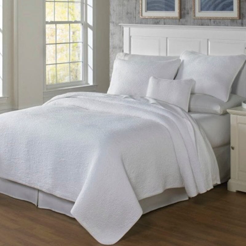 Traditions Linens - Couture Coverlets by TL at Home in White - Figs Linens and Home