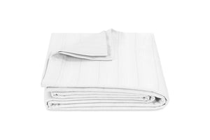 Coverlet - Matouk Augusta White Bed Cover at Fig Linens