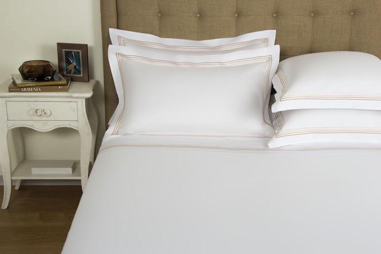 Frette Hotel Cruise Champagne Shams and Cases | Fig Linens