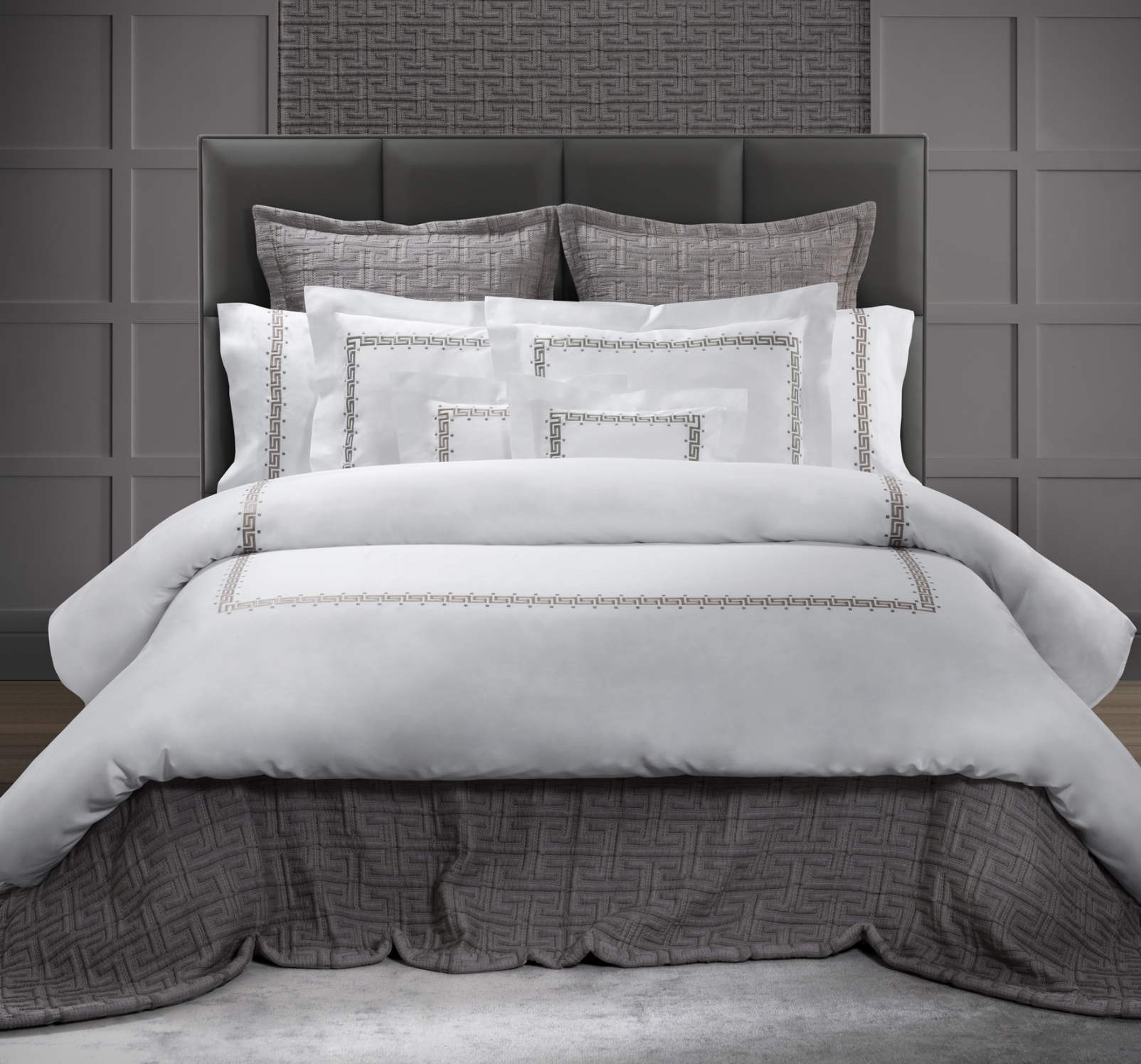 Etruria Embroidery Duvets & Sheets by Dea Linens | Luxury Bedding