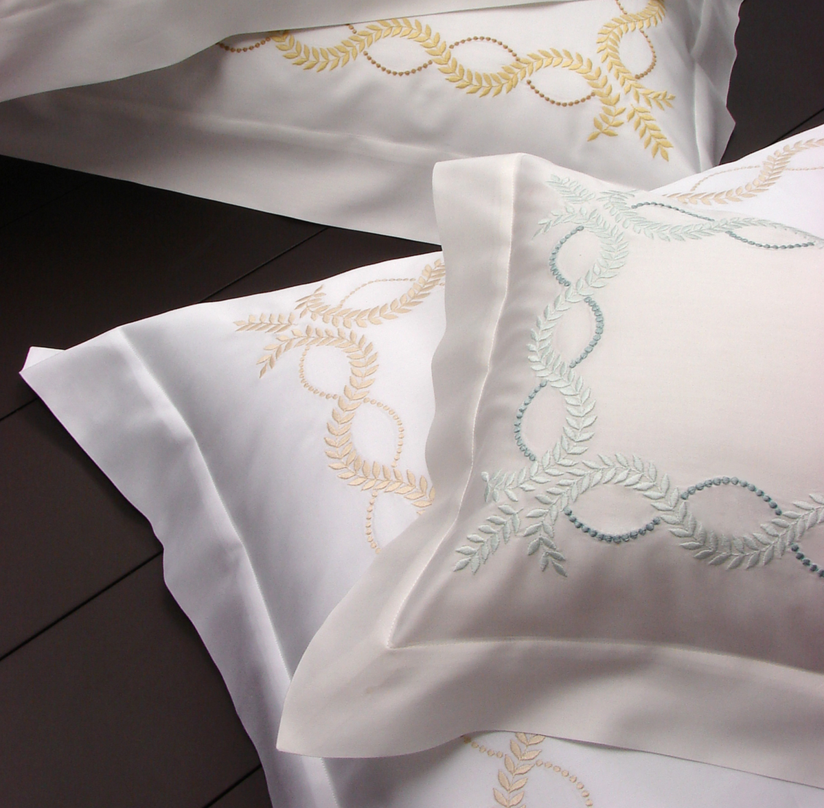 Diana Embroidery Bedding | Sheets, Duvets &amp; Shams by Dea Fine Linens