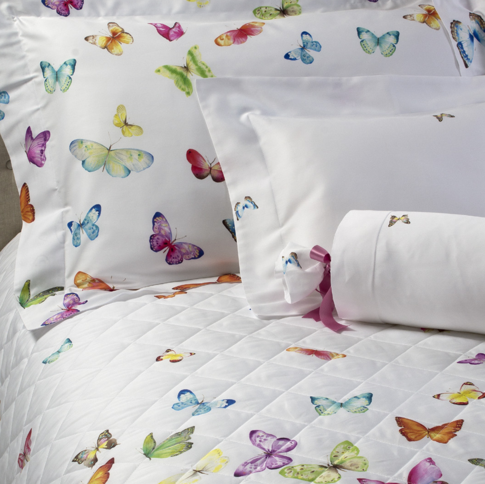 Dea Fine Linens - Farfalle Butterfly Bedding at Fig Linens and Home