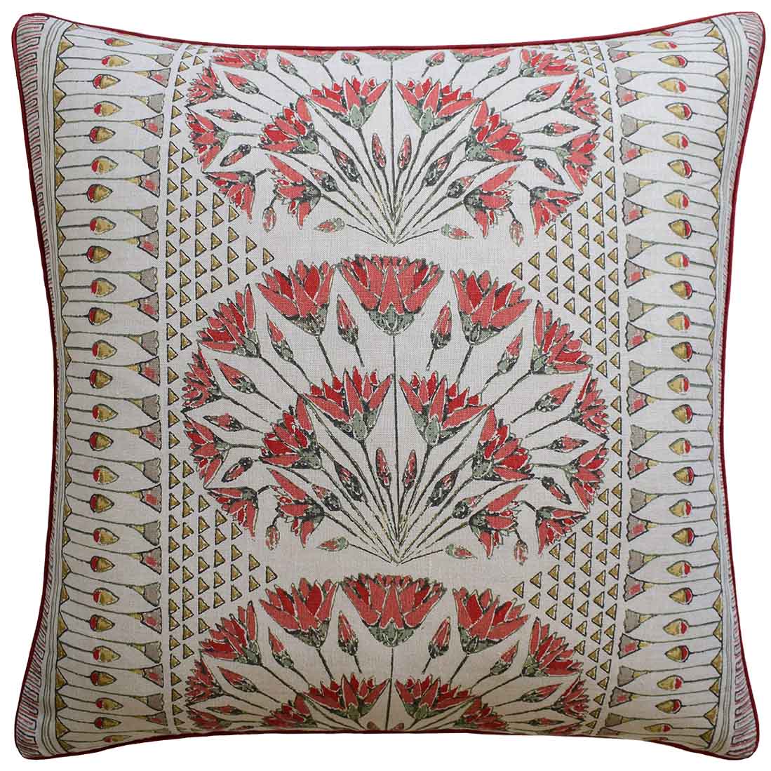 Decorative Pillow - Cairo Coral Pillow by Ryan Studio - Fig Linens and Home