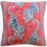 Bongol Print Poppy Tiger Throw Pillow | Ryan Studio at Fig Linens