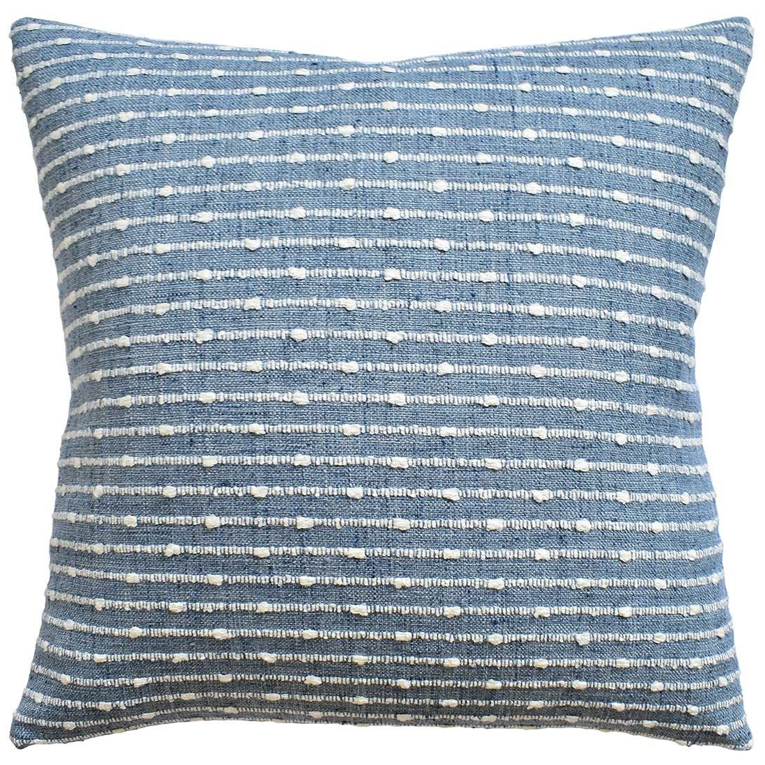Deja Vu Horizon Blue Throw Pillow - Ryan Studio Decorative Pillows at Fig Linens