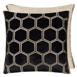 Manipur Noir Decorative Pillow by Designers Guild | Fig Linens
