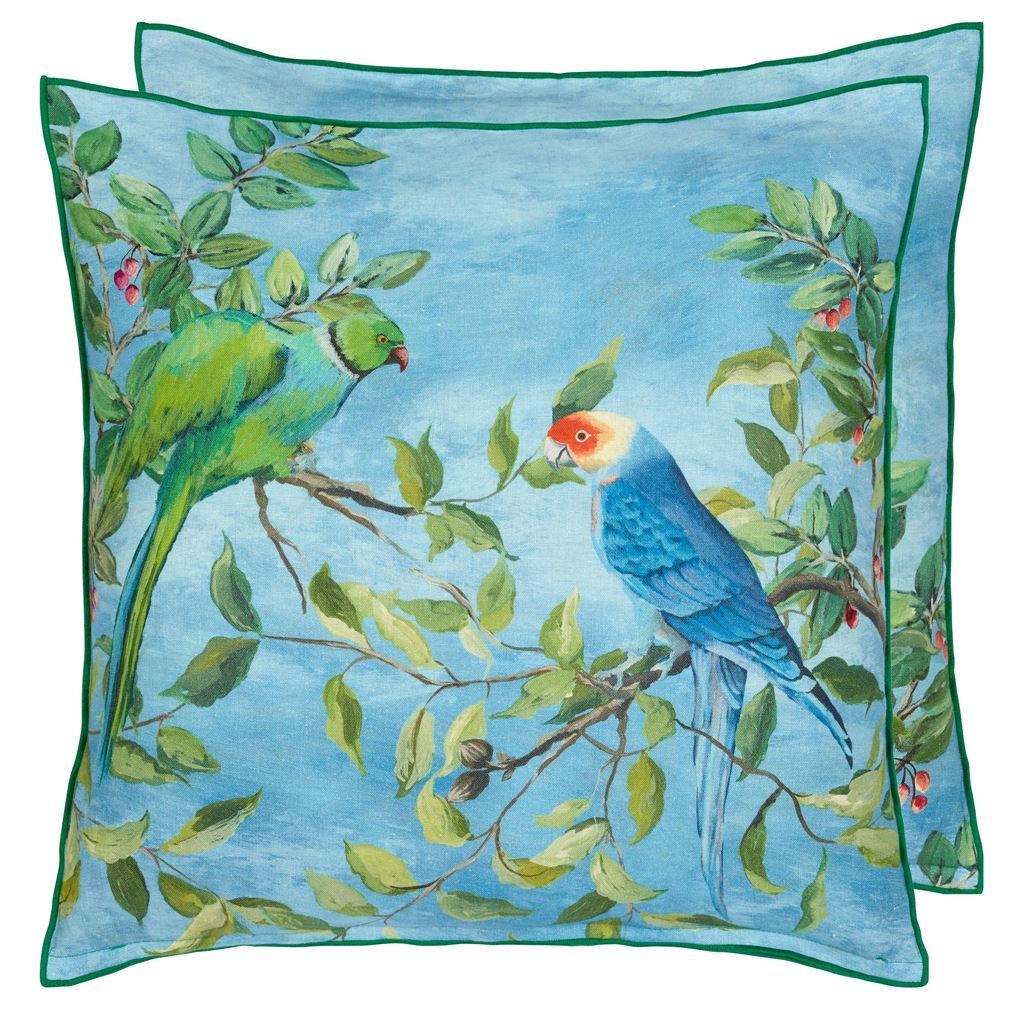 Mayani Azure Decorative Pillow by Designers Guild | Fig Linens