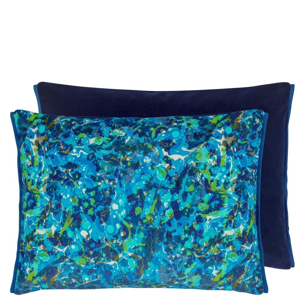 Odisha Cobalt Decorative Pillow by Designers Guild | Fig Linens