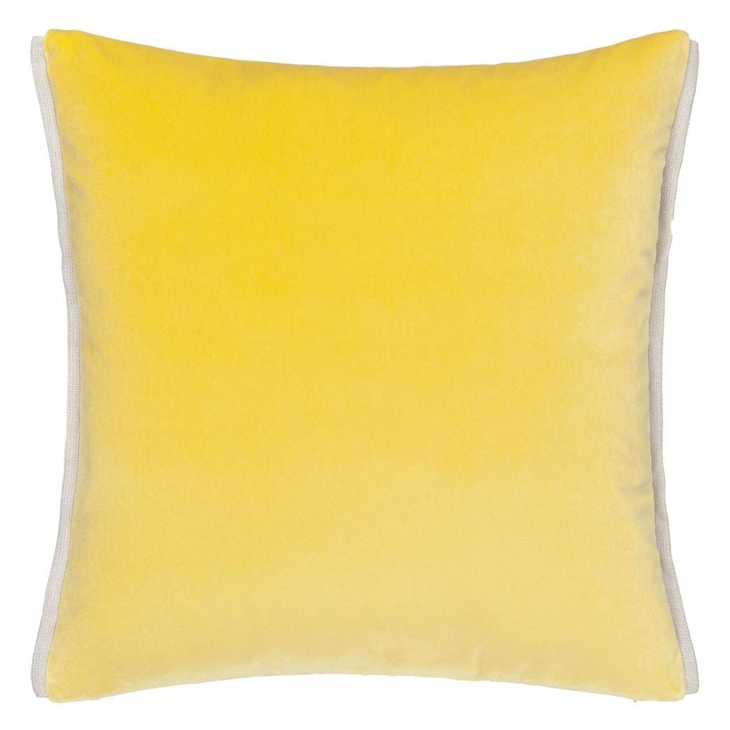 Throw Pillow - Front Alchemilla Color - Designers Guild Varese Velvet Alchemilla & Parchment