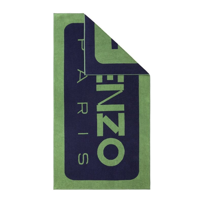 Kenzo Paris K LABEL Vert Jacquard Beach Towel with belt - Fig Linens and Home