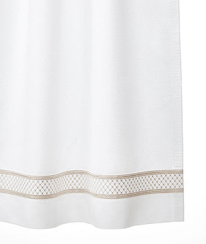 Fig Linens - Duet Embroidered Shower Curtains by Legacy Home - Julia Shower Curtain