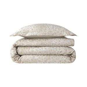 Yves Delorme Bedding - Tioman Pillow Sham on top of Duvet Cover - Fig Linens and Home