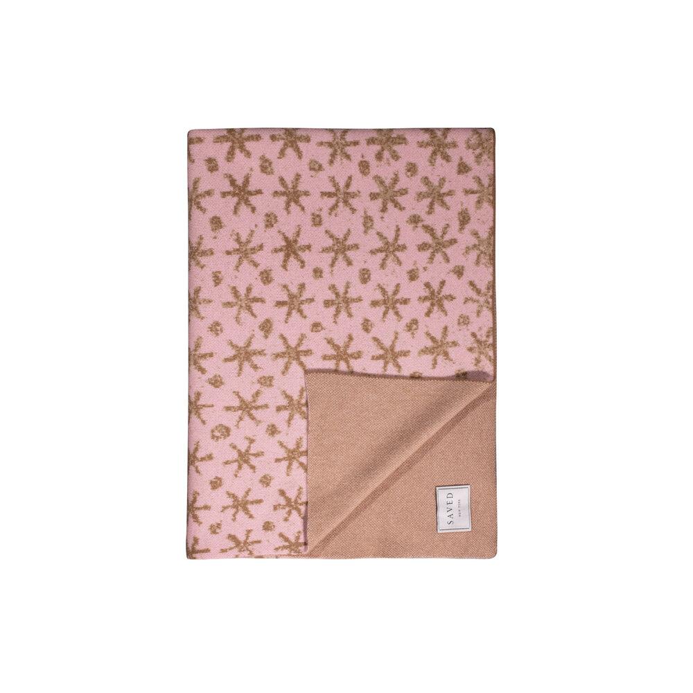 Fig Linens - 100% Cashmere Blankets by Saved NY - Early Stars Rose Blanket