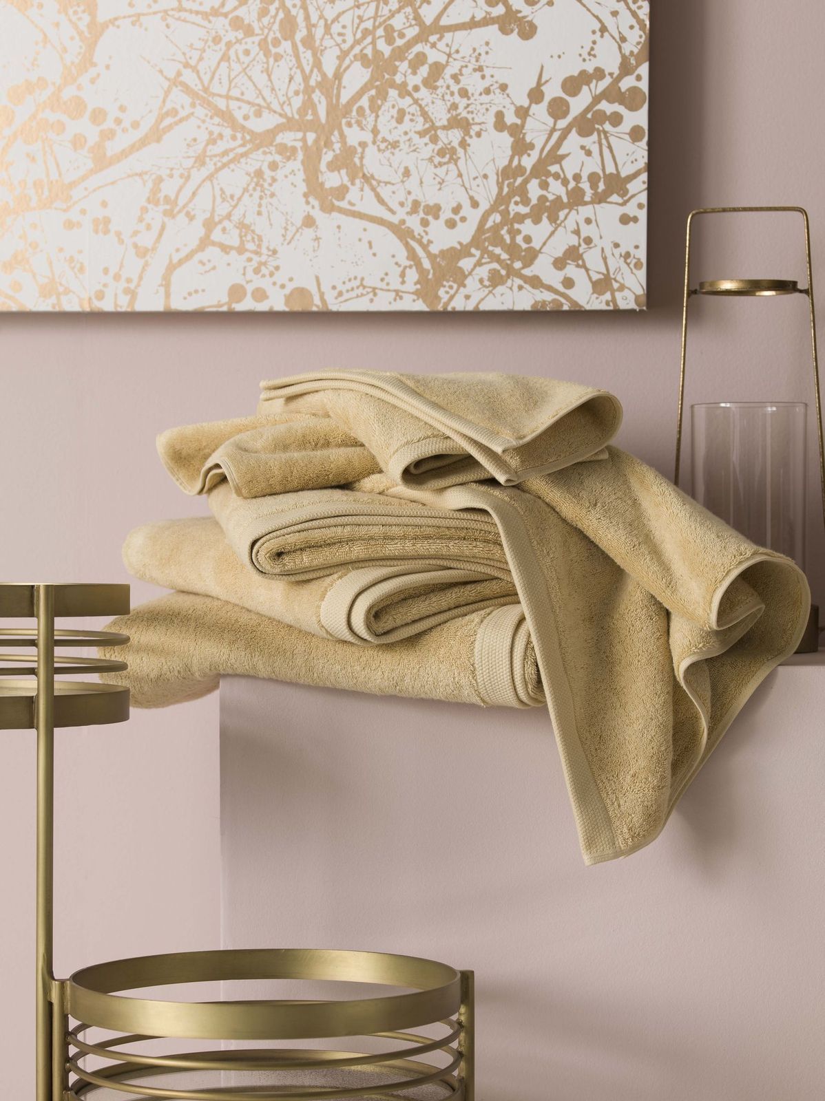 Essentiel Pollen Bath Towels by Alexandre Turpault | Fig Linens