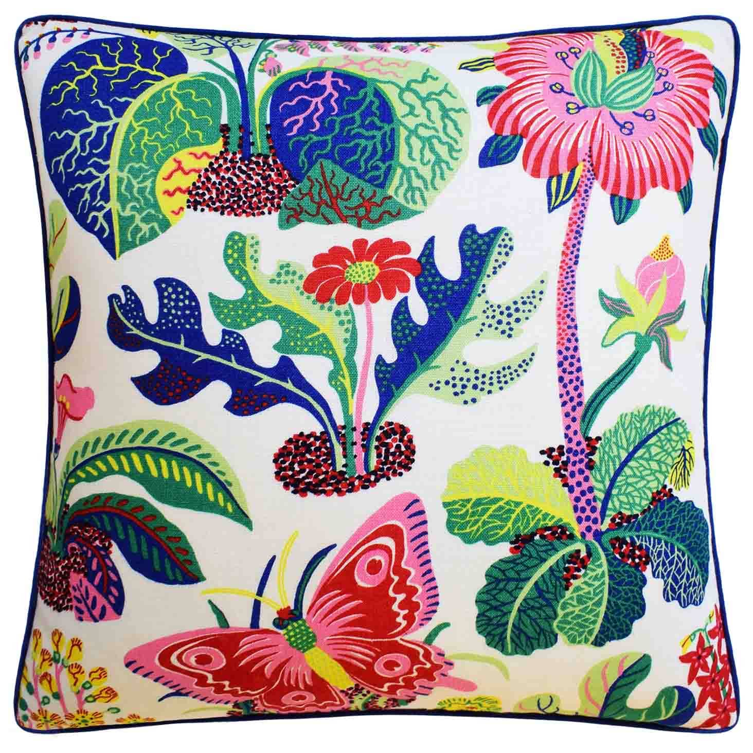 Decorative Pillow in Schumacher's Exotic Butterfly Spring - Throw Pillow by Ryan Studio