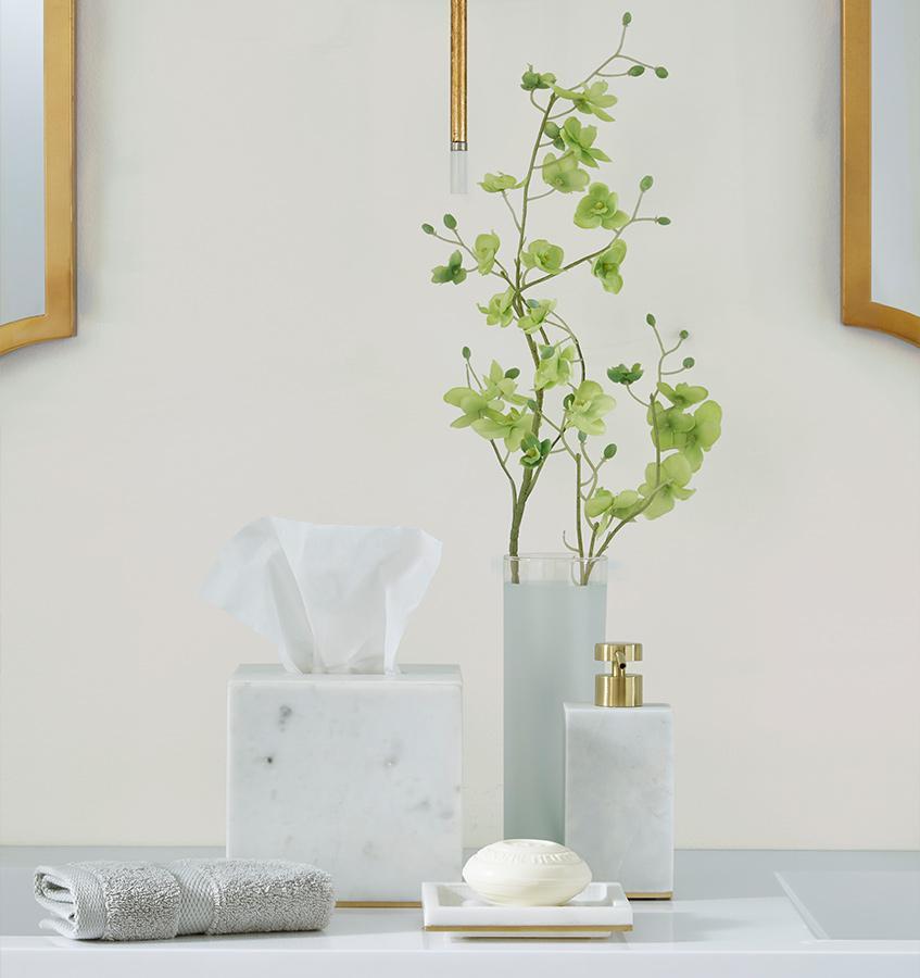 Pietra White Marble Bath Accessories by Sferra | Fig Linens