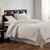 Matelasse Coverlet - Flynn Natural Linen Bedspread at Fig Linens and Home - TL at Home