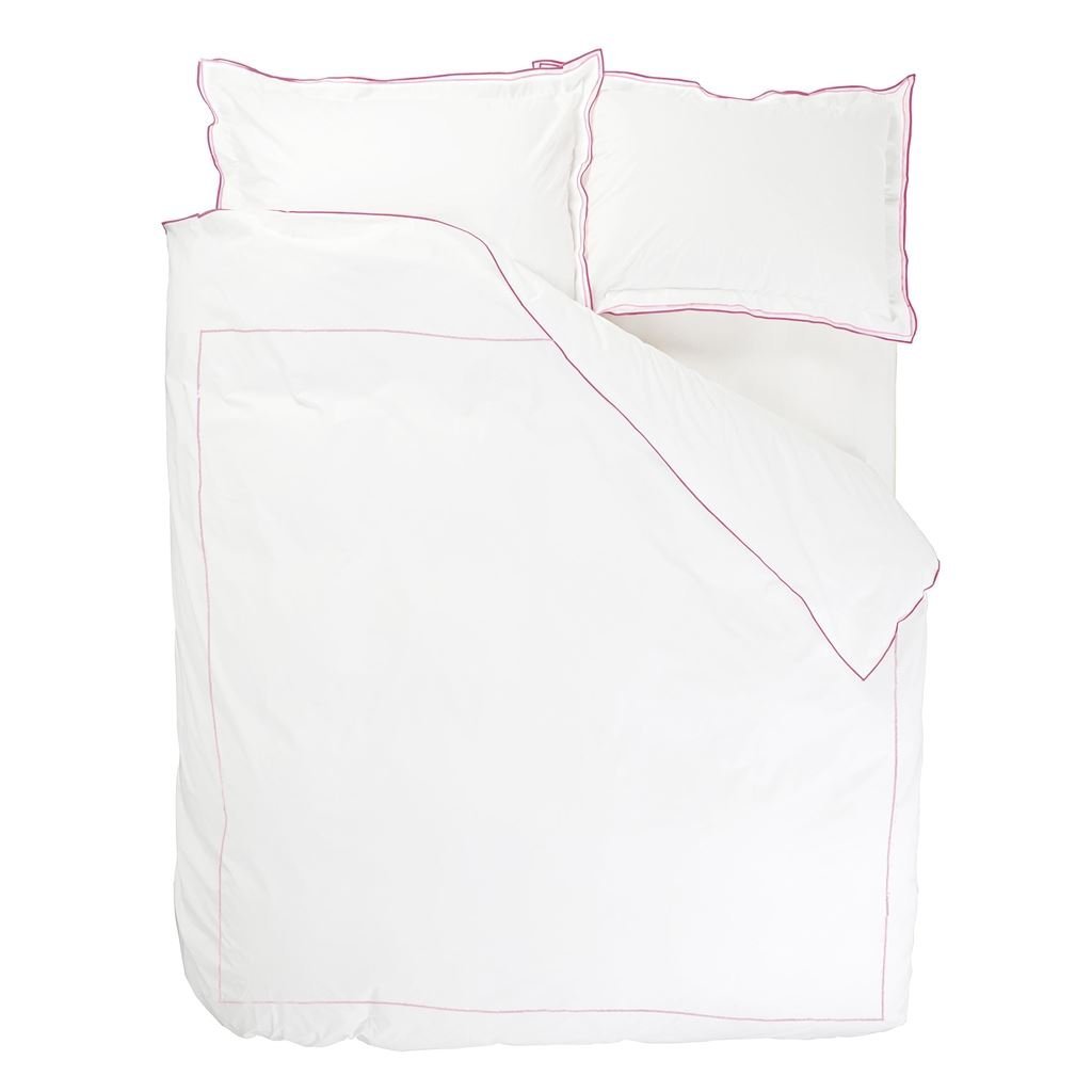 Fig Linens - Astor Pink & Peony Bedding by Designers Guild - Duvet and Shams