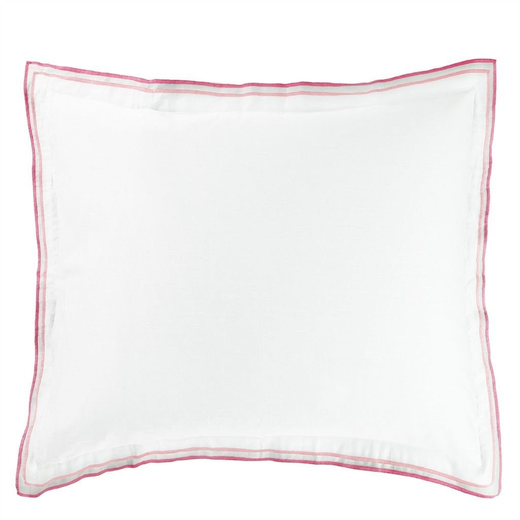Fig Linens - Astor Pink & Peony Bedding by Designers Guild - Euro Sham