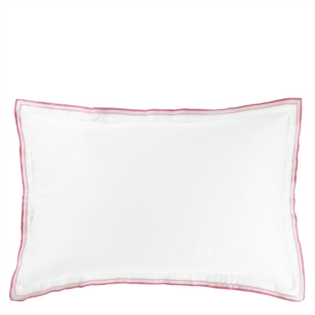 Fig Linens - Astor Pink & Peony Bedding by Designers Guild - Sham