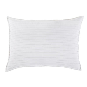 Fig Linens - Pom Pom at Home - Blake White & Ocean Linen big pillow