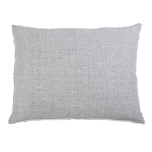 Fig Linens - Pom Pom at Home Bedding - Logan Navy Linen Big Pillow
