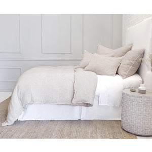 Fig Linens - Pom Pom at Home Bedding - Logan Terra Cotta Linen Duvet, Pillow, Sham