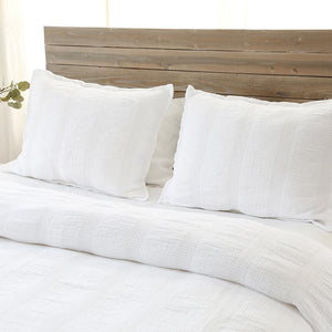 Fig Linens - Pom Pom at Home Bedding - Nantucket White Coverlets and Shams