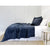 Fig Linens - Pom Pom at Home Bedding - Marseille Navy Coverlet and sham with quilted pattern