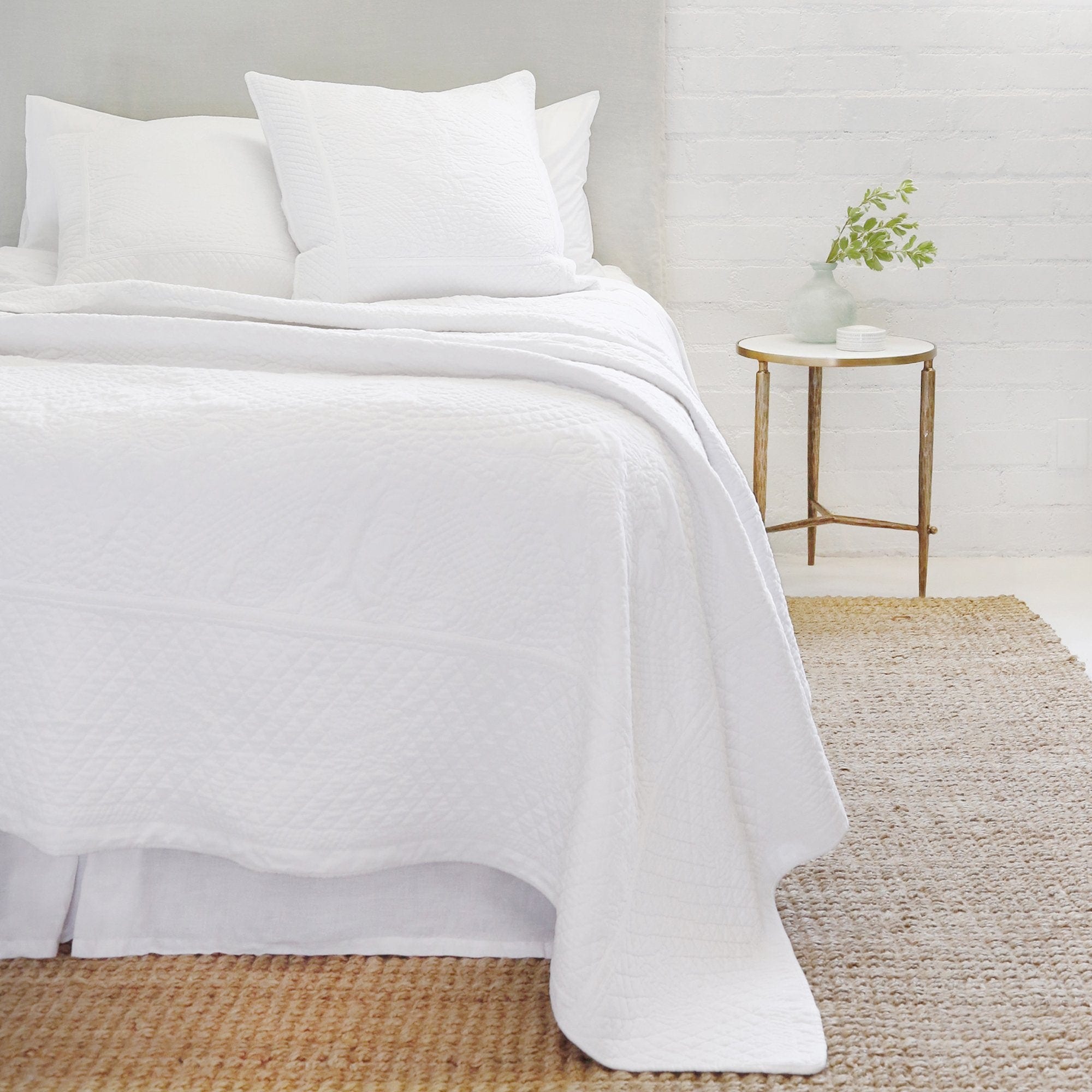 Pom Pom at Home - Marseille White Coverlet Collection - Coverlets and Shams - Fig Linens