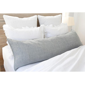 Fig Linens - Pom Pom at Home - Grey body pillow