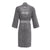 Iconic Gris Gray Cotton Kimono Bath Robe by Kenzo | Fig Linens - Front