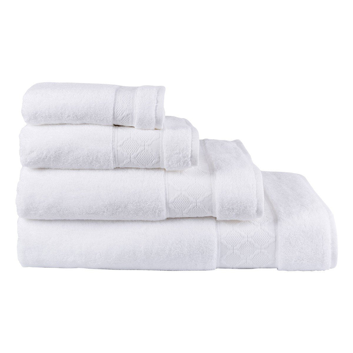 Le Jacquard Français | Caresse White Bath Collection | Fig Linens - Towels