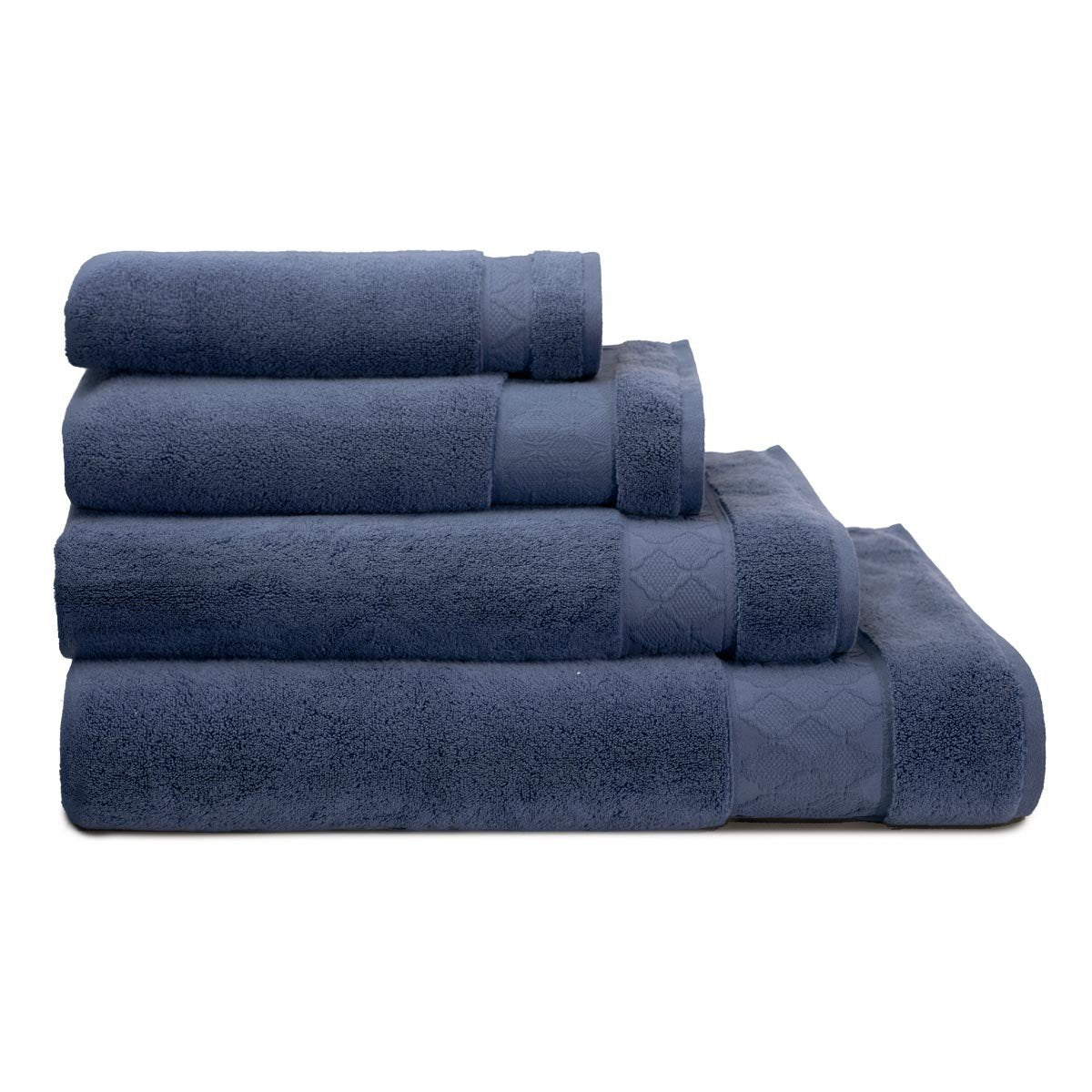Le Jacquard Français | Caresse Orient Blue Bath Collection - Fig Linens - Towels