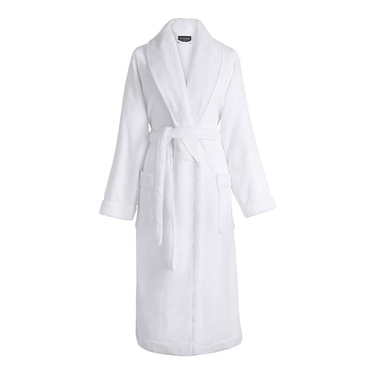 Caresse White Bathrobe by Le Jacquard Français | Fig Linens
