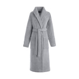 Caresse Pebble Gray Bathrobe by Le Jacquard Français | Fig Linens