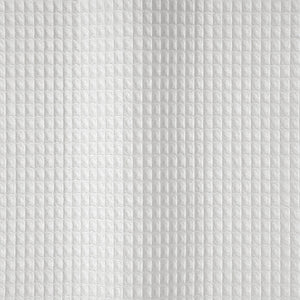 White Waffle-weave shower curtain - Belgian Waffle by Matouk Swatch - Fig Linens 