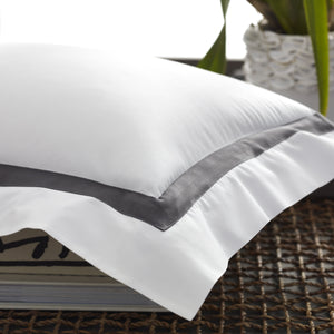 Lowell Black and White Bedding - Shams by Matouk | Fig Linens
