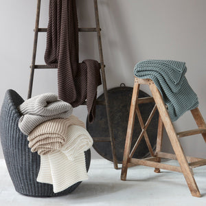 Matouk Orla Throw - Chunky Knit Throw Blankets | Fig Linens and Home